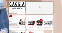 Desktop Screenshot of gaggia.ie