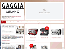 Tablet Screenshot of gaggia.ie