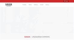Desktop Screenshot of gaggia.pl