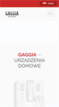 Mobile Screenshot of gaggia.pl