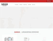 Tablet Screenshot of gaggia.pl