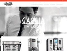 Tablet Screenshot of gaggia.it