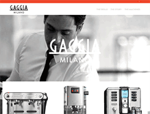 Tablet Screenshot of gaggia.com